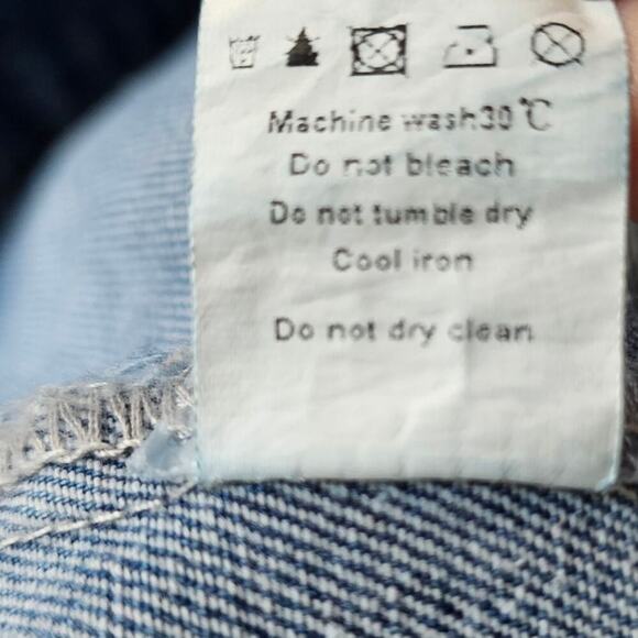 Agnes Orinda Denim Hoodie Jacket Blue / Grey Size 3X NWT - Picture 10 of 11